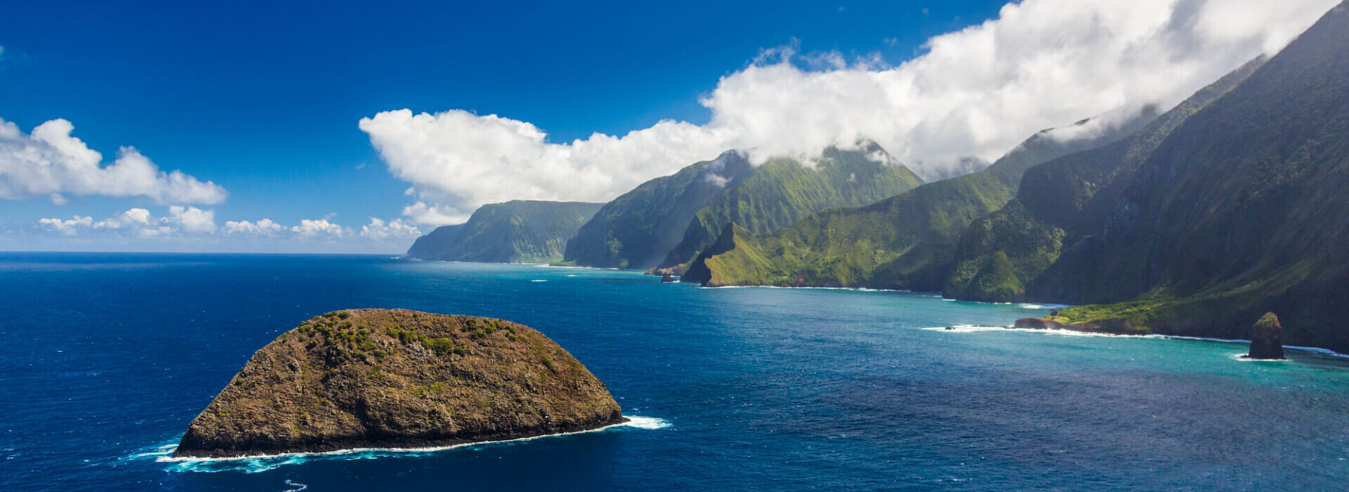 Hawaii's Pali Coast in North Molokai