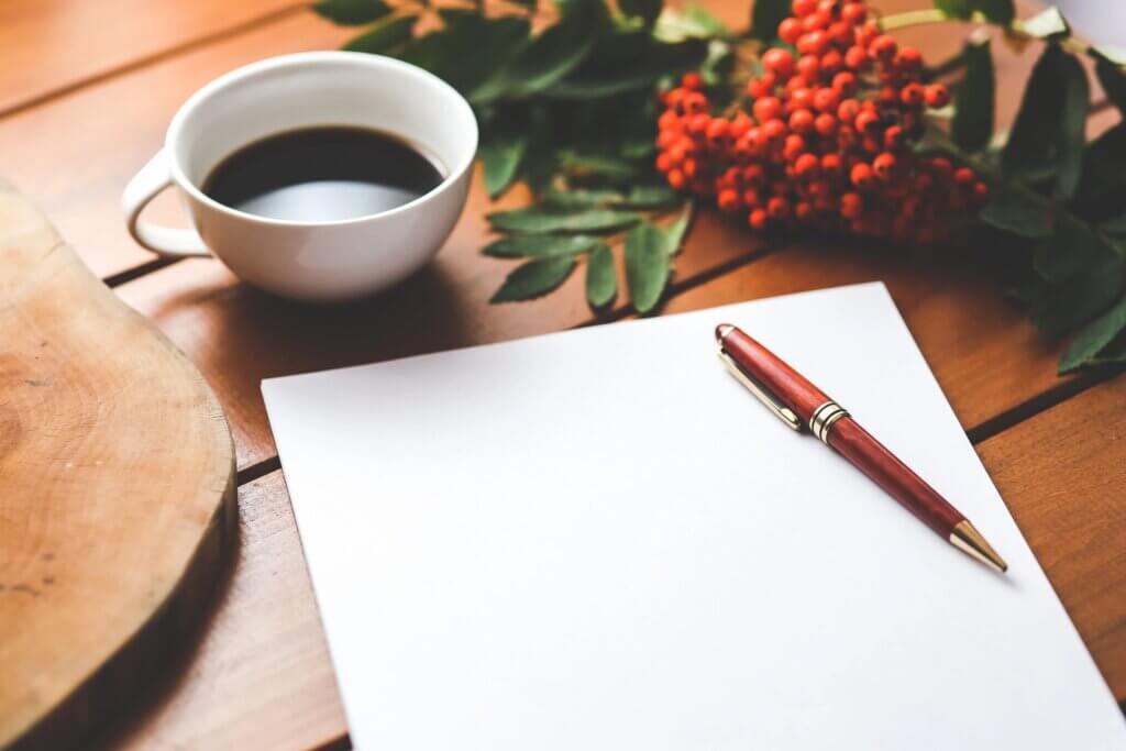 Blank paper to represent a travel itinerary